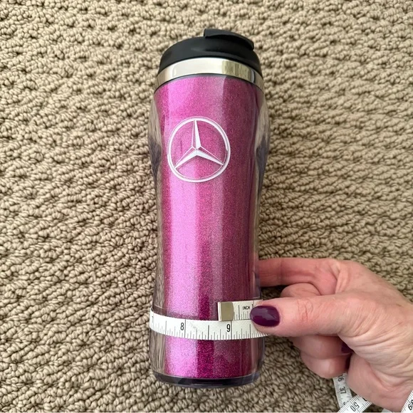 Mercedes-Benz Pink Glitter Travel Mug - Picture 4 of 6
